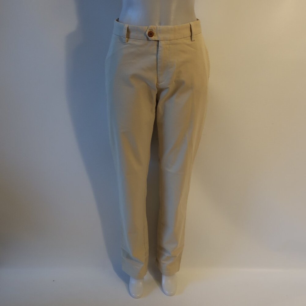 NWT Mens Turtleson Stateline Chino Flat Front Khaki Pants 33
